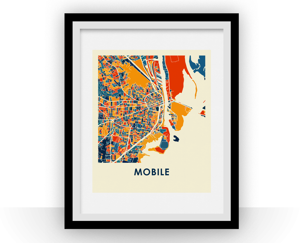 Mobile Map Print - Full Color Map Poster