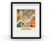 Load image into Gallery viewer, Cincinnati Map Print - Full Color Map Poster
