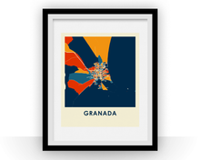 Load image into Gallery viewer, Granada Map Print - Full Color Map Poster
