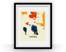 Charger l&#39;image dans la galerie, Affiche cartographique de Tofino - Style Chroma
