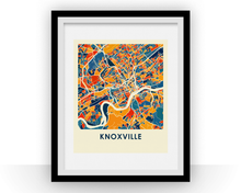 Charger l&#39;image dans la galerie, Affiche cartographique de Knoxville - Style Chroma
