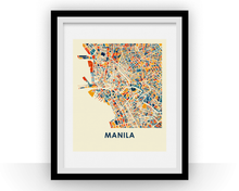 Charger l&#39;image dans la galerie, Manila Map Print - Full Color Map Poster

