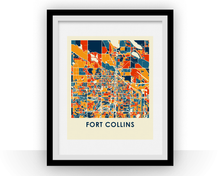 Load image into Gallery viewer, Fort Collins Map Print - Full Color Map Poster
