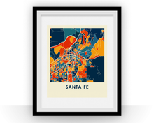 Load image into Gallery viewer, Santa Fe Map Print - Full Color Map Poster
