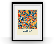 Load image into Gallery viewer, Markham Ontario Map Print - Full Color Map Poster
