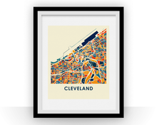 Load image into Gallery viewer, Cleveland Map Print - Full Color Map Poster
