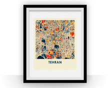 Load image into Gallery viewer, Tehran Map Print - Full Color Map Poster
