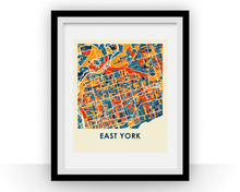 Load image into Gallery viewer, East York Map Print - Full Color Map Poster
