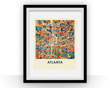 Charger l&#39;image dans la galerie, Atlanta Map Print - Full Color Map Poster
