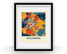 Charger l&#39;image dans la galerie, Affiche cartographique de Blacksburg - Style Chroma
