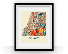 Load image into Gallery viewer, Tel Aviv Map Print - Full Color Map Poster
