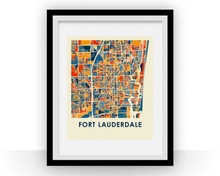 Load image into Gallery viewer, Fort Lauderdale Map Print - Full Color Map Poster
