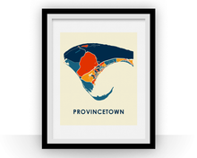 Charger l&#39;image dans la galerie, Affiche cartographique de Provincetown - Style Chroma
