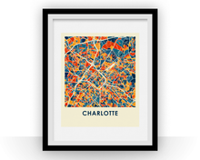Charger l&#39;image dans la galerie, Charlotte Map Print - Full Color Map Poster
