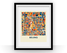 Charger l&#39;image dans la galerie, Beijing Map Print - Full Color Map Poster
