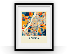 Charger l&#39;image dans la galerie, Kolkata Map Print - Full Color Map Poster
