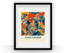 Load image into Gallery viewer, State College Map Print - Full Color Map Poster
