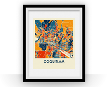 Load image into Gallery viewer, Coquitlam British Columbia Map Print - Full Color Map Poster
