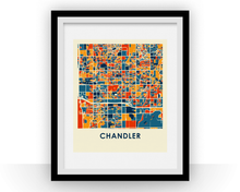 Charger l&#39;image dans la galerie, Affiche cartographique de Chandler - Style Chroma
