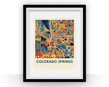 Charger l&#39;image dans la galerie, Colorado Springs Map Print - Full Color Map Poster
