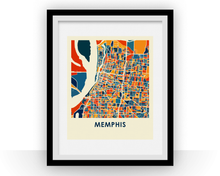 Load image into Gallery viewer, Memphis Map Print - Full Color Map Poster
