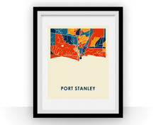Charger l&#39;image dans la galerie, Affiche cartographique de Port Stanley ON - Style Chroma
