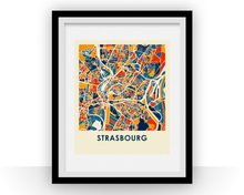 Load image into Gallery viewer, Strasbourg Map Print - Full Color Map Poster
