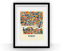 Load image into Gallery viewer, Porto Map Print - Full Color Map Poster
