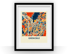 Load image into Gallery viewer, Grenoble Map Print - Full Color Map Poster
