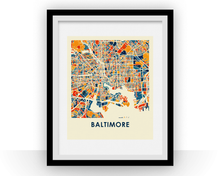 Charger l&#39;image dans la galerie, Baltimore Map Print - Full Color Map Poster

