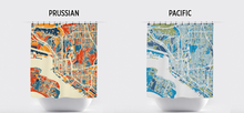 Load image into Gallery viewer, San Diego Map Shower Curtain - usa Shower Curtain - Chroma Series
