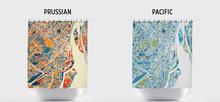 Load image into Gallery viewer, Montreal Map Shower Curtain - canada Shower Curtain - Chroma Series

