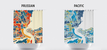 Load image into Gallery viewer, Lagos Map Shower Curtain - nigeria Shower Curtain - Chroma Series
