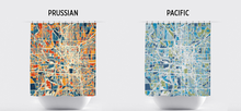 Load image into Gallery viewer, Indianapolis Map Shower Curtain - usa Shower Curtain - Chroma Series
