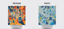 Load image into Gallery viewer, York Map Shower Curtain - uk Shower Curtain - Chroma Series
