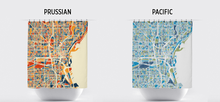 Load image into Gallery viewer, Milwaukee Map Shower Curtain - usa Shower Curtain - Chroma Series
