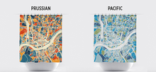 Load image into Gallery viewer, Cincinnati Map Shower Curtain - usa Shower Curtain - Chroma Series
