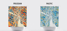 Load image into Gallery viewer, Zurich Map Shower Curtain - switzerland Shower Curtain - Chroma Series
