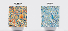 Load image into Gallery viewer, Madrid Map Shower Curtain - spain Shower Curtain - Chroma Series
