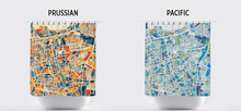 Load image into Gallery viewer, Jakarta Map Shower Curtain - indonesia Shower Curtain - Chroma Series
