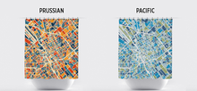 Load image into Gallery viewer, San Jose Map Shower Curtain - usa Shower Curtain - Chroma Series
