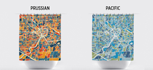 Load image into Gallery viewer, Rochester Map Shower Curtain - usa Shower Curtain - Chroma Series
