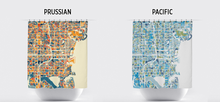 Load image into Gallery viewer, St Petersburg Map Shower Curtain - usa Shower Curtain - Chroma Series
