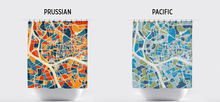 Load image into Gallery viewer, Guangzhou Map Shower Curtain - china Shower Curtain - Chroma Series
