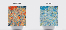 Load image into Gallery viewer, Amman Map Shower Curtain - jordan Shower Curtain - Chroma Series
