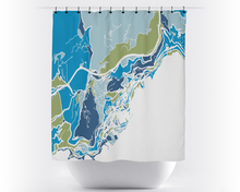 Load image into Gallery viewer, Monaco Map Shower Curtain - monaco Shower Curtain - Chroma Series
