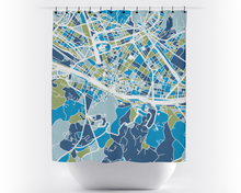 Load image into Gallery viewer, Florence Map Shower Curtain - italy Shower Curtain - Chroma Series
