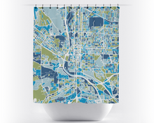 Load image into Gallery viewer, Colorado Springs Map Shower Curtain - usa Shower Curtain - Chroma Series
