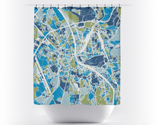 Load image into Gallery viewer, Salzburg Map Shower Curtain - austria Shower Curtain - Chroma Series
