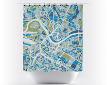 Load image into Gallery viewer, Dresden Map Shower Curtain - germany Shower Curtain - Chroma Series
